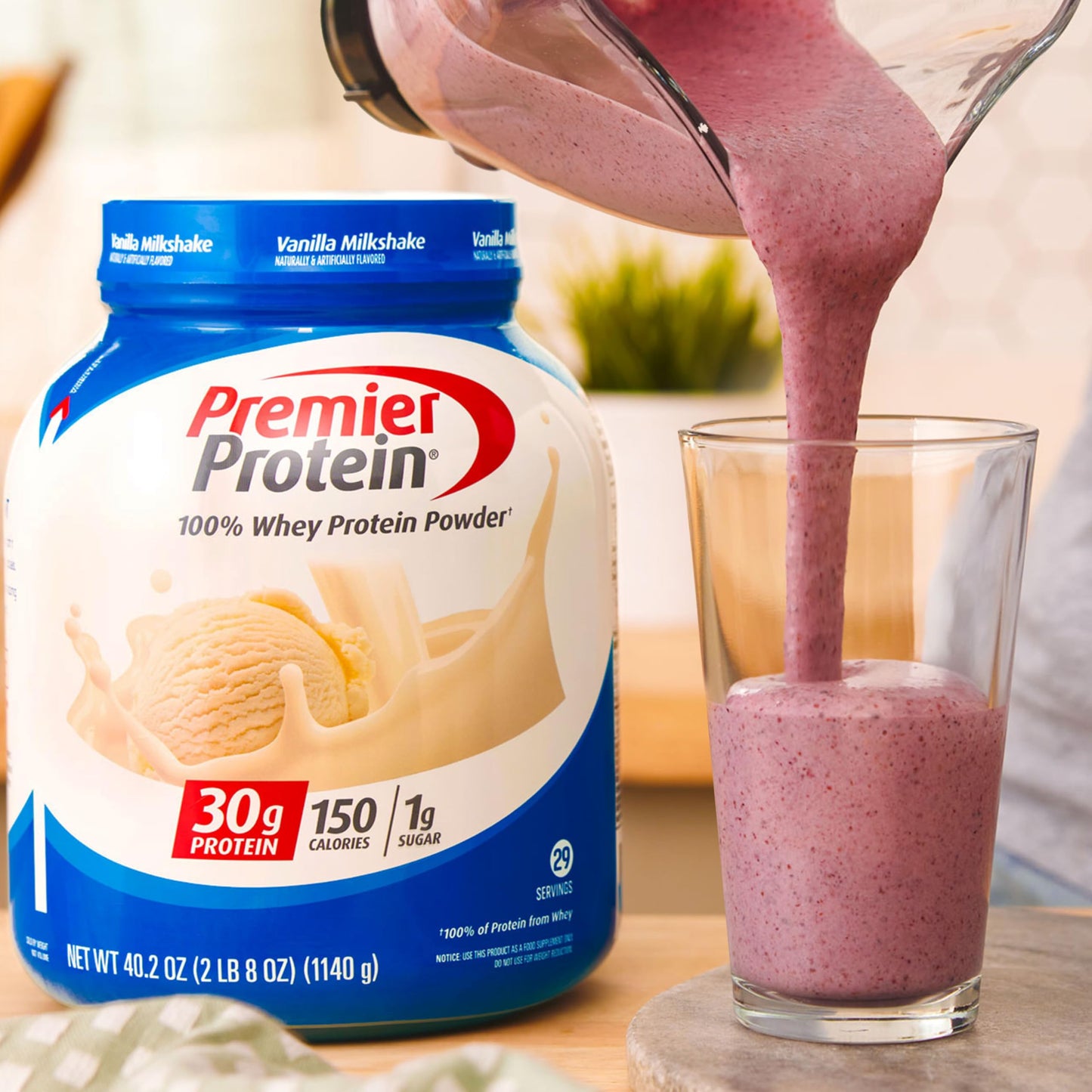 Premier Protein Vanilla Milkshake Powder - 30g Protein, Gluten Free, 29 Servings