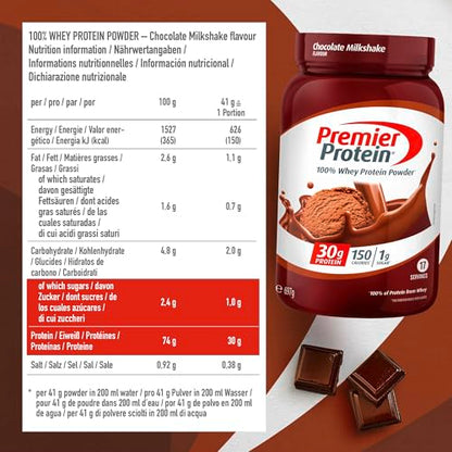 Premier Protein Vanilla Milkshake Powder - 30g Protein, Gluten Free, 29 Servings