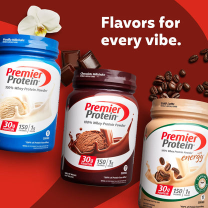 Premier Protein Vanilla Milkshake Powder - 30g Protein, Gluten Free, 29 Servings