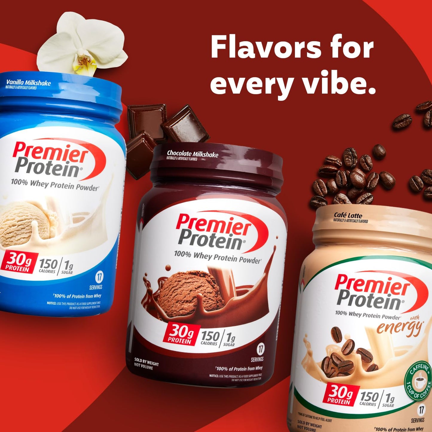Premier Protein Vanilla Milkshake Powder - 30g Protein, Gluten Free, 29 Servings