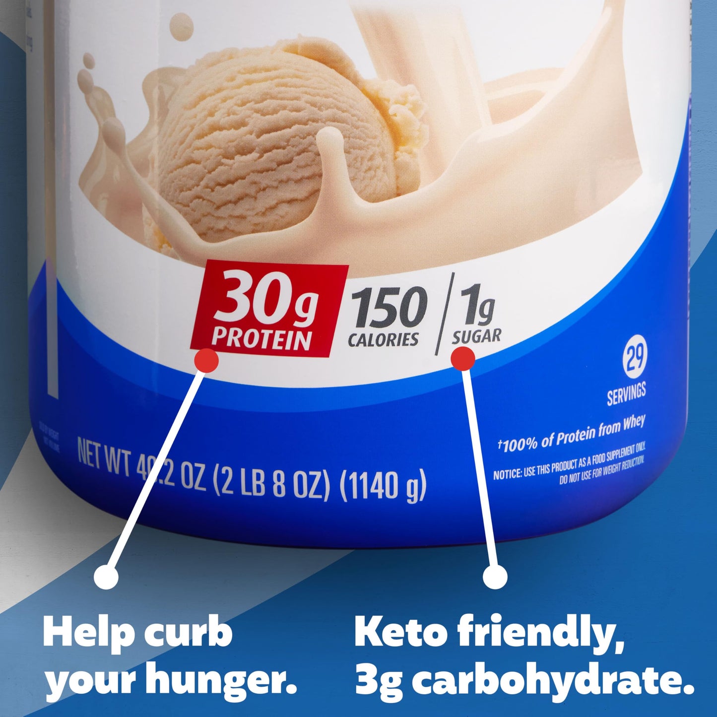 Premier Protein Vanilla Milkshake Powder - 30g Protein, Gluten Free, 29 Servings