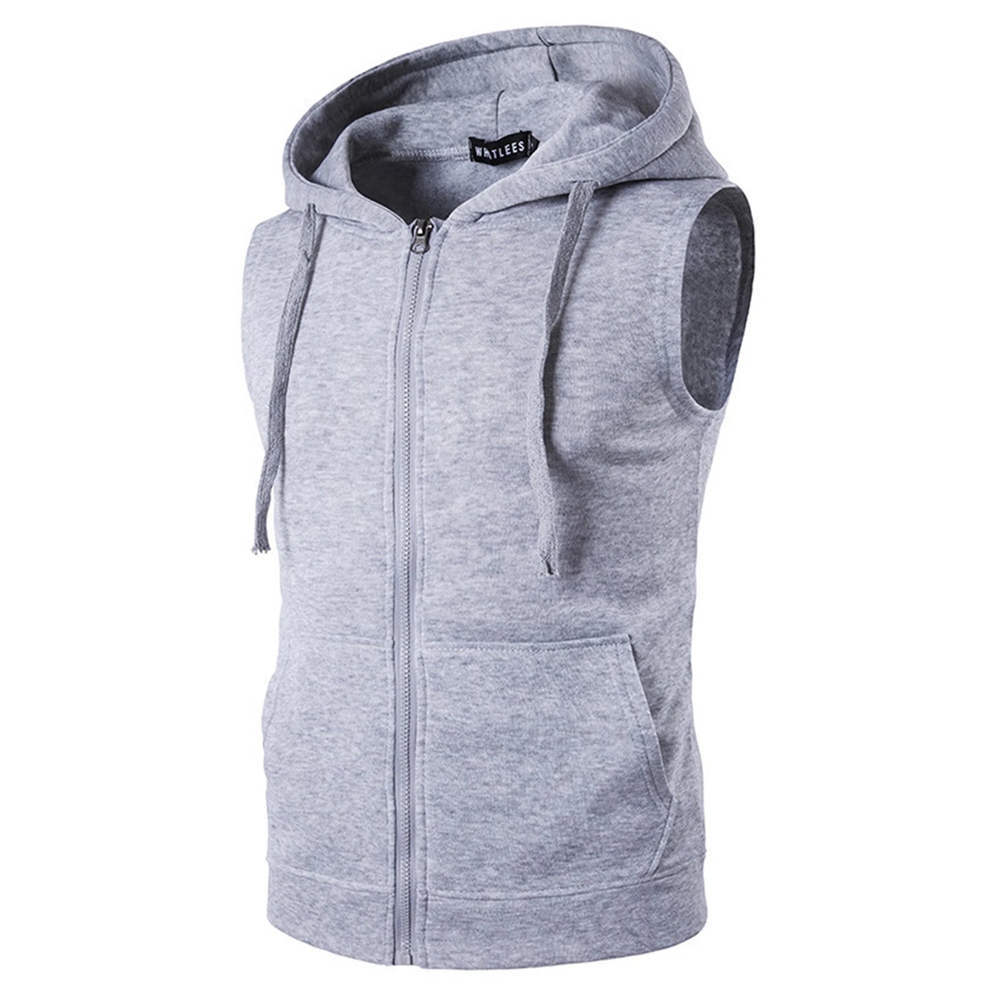 Men Casual Sport Tops Sleeveless Hooded Hoodie Sweatshirt Tank Top Sports Vest Workout Top for Athletics Running Jogging Cycling