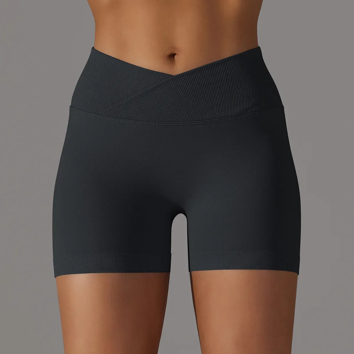 Women High Waist Workout Fitness Yoga Shorts Gym Push Up Yoga Leggings Scrunch Butt Seamless Sports Shorts