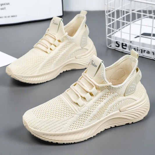 Womens Summer Running Shoes with Soft Cushioned Sole, Breathable Athletic Shoes Sport Tennis Sneakers for Gym, Training, Walking