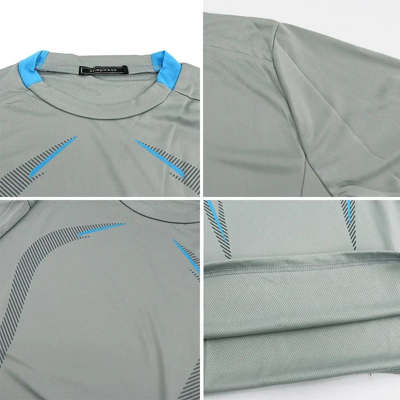 Men Compression Sports Shirt Tops Long Sleeve Gym Exercise Fitness T-Shirts Quick Dry Running t Shirts Bodybuilding Tees Clothes