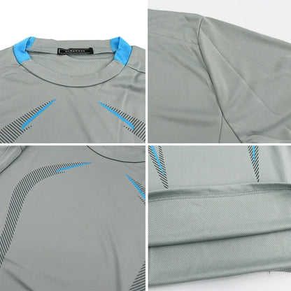 Men Compression Sports Shirt Tops Long Sleeve Gym Exercise Fitness T-Shirts Quick Dry Running t Shirts Bodybuilding Tees Clothes
