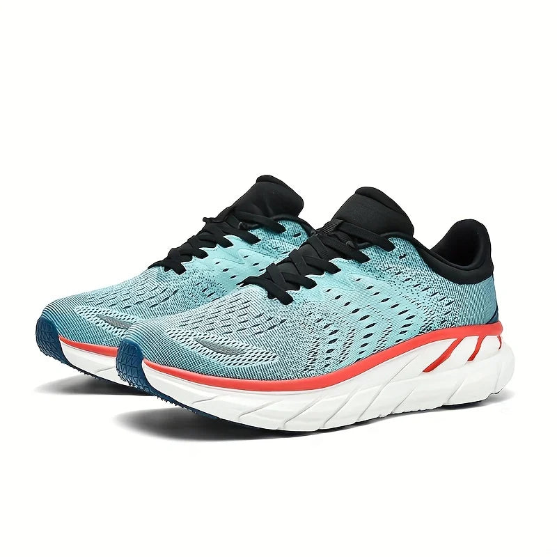 Men's Road Running Walking Shoes | Max Cushioned Comfort | Durable Non-Slip | Breathable Athletic Tennis Cross-Training Sneakers