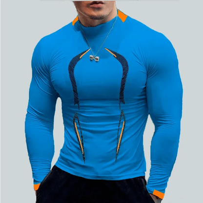 Men Compression Sports Shirt Tops Long Sleeve Gym Exercise Fitness T-Shirts Quick Dry Running t Shirts Bodybuilding Tees Clothes