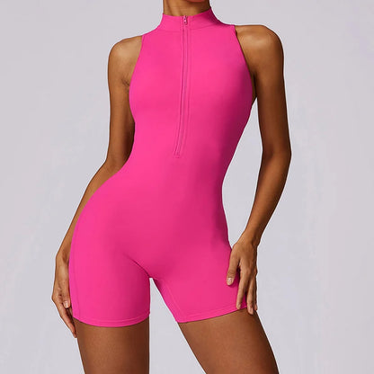 Sweat Suit Set Womens Jumpsuit Activewear Sets Women Gym Elastic Workout Outfit Women's One Pcs Yoga Suit Seamless Sports Set