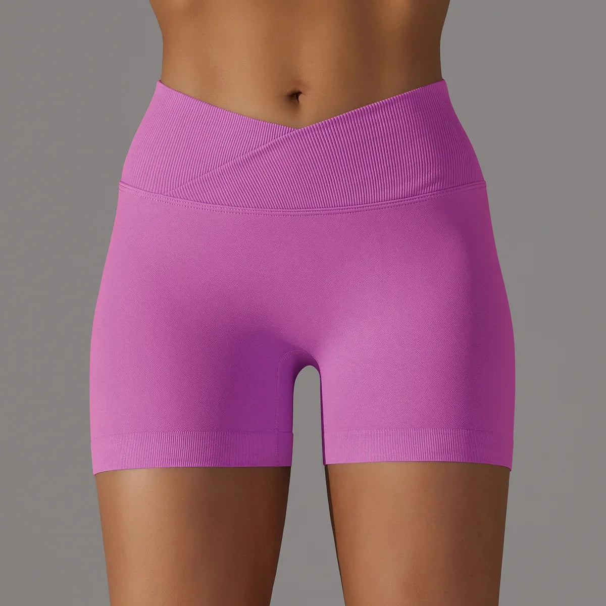 Women High Waist Workout Fitness Yoga Shorts Gym Push Up Yoga Leggings Scrunch Butt Seamless Sports Shorts