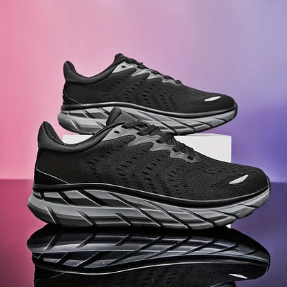Men's Road Running Walking Shoes | Max Cushioned Comfort | Durable Non-Slip | Breathable Athletic Tennis Cross-Training Sneakers
