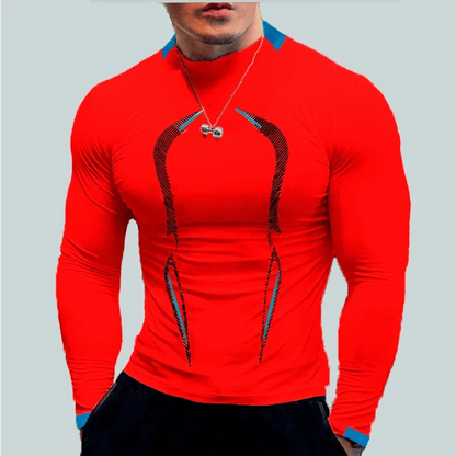 Men Compression Sports Shirt Tops Long Sleeve Gym Exercise Fitness T-Shirts Quick Dry Running t Shirts Bodybuilding Tees Clothes