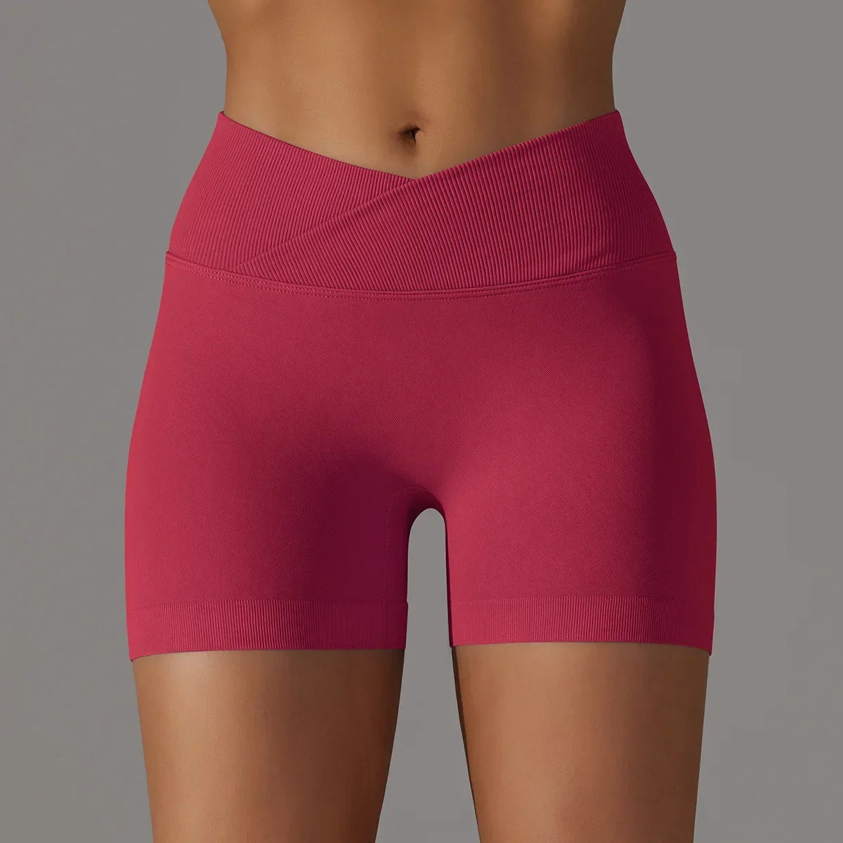 Women High Waist Workout Fitness Yoga Shorts Gym Push Up Yoga Leggings Scrunch Butt Seamless Sports Shorts