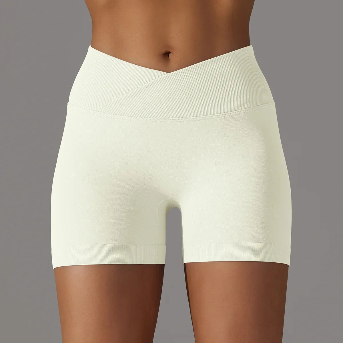 Women High Waist Workout Fitness Yoga Shorts Gym Push Up Yoga Leggings Scrunch Butt Seamless Sports Shorts