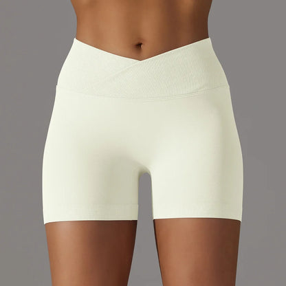 Women High Waist Workout Fitness Yoga Shorts Gym Push Up Yoga Leggings Scrunch Butt Seamless Sports Shorts