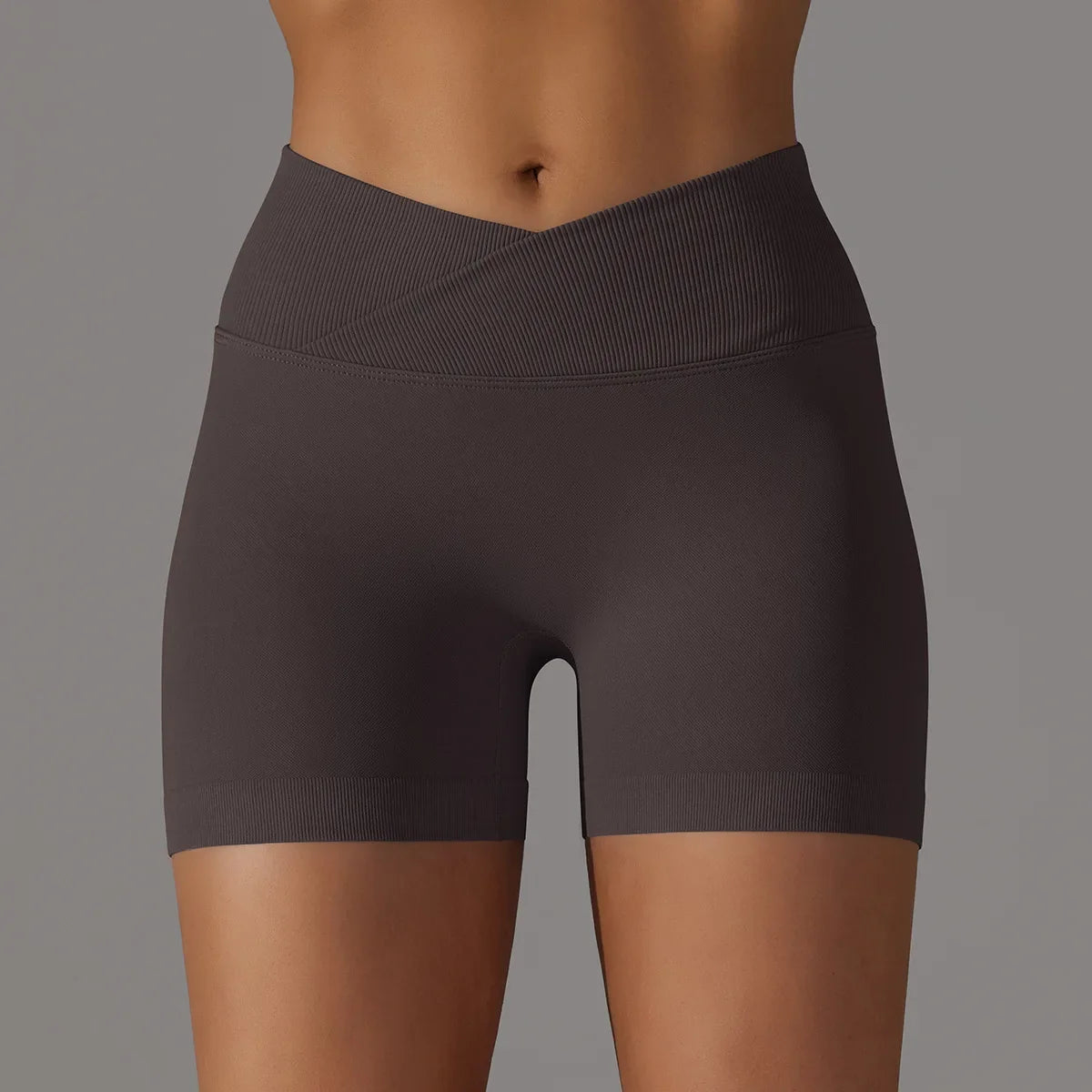 Women High Waist Workout Fitness Yoga Shorts Gym Push Up Yoga Leggings Scrunch Butt Seamless Sports Shorts
