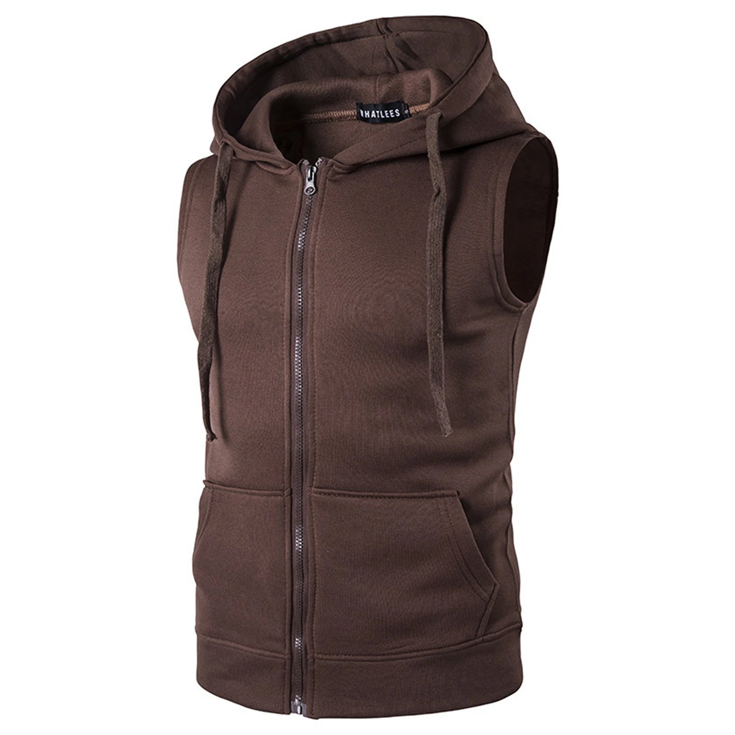Men Casual Sport Tops Sleeveless Hooded Hoodie Sweatshirt Tank Top Sports Vest Workout Top for Athletics Running Jogging Cycling