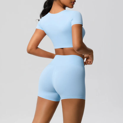 Workout Sportswear 2Pcs Piece Female Women Active Wear Sports Tank Top Women Gym Workout Leggins Booty Bum Leggins