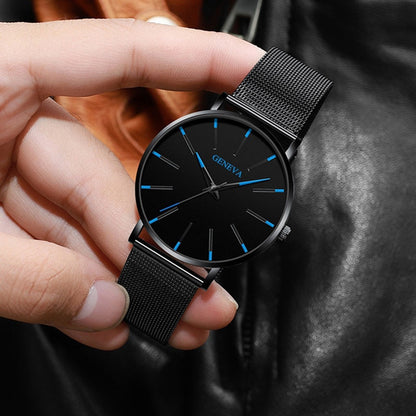 Men Luxury Watches Quartz Wrist Watch Man Sport Analog Wristwatch Stainless Steel Casual  Watch Simple Top Brand Clock