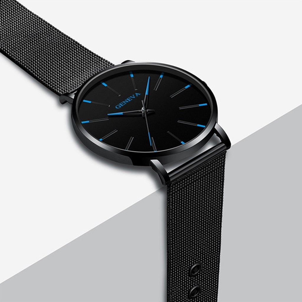 Men Luxury Watches Quartz Wrist Watch Man Sport Analog Wristwatch Stainless Steel Casual  Watch Simple Top Brand Clock