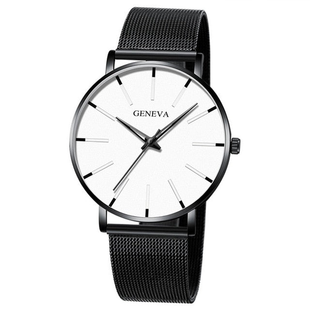 Men Luxury Watches Quartz Wrist Watch Man Sport Analog Wristwatch Stainless Steel Casual  Watch Simple Top Brand Clock